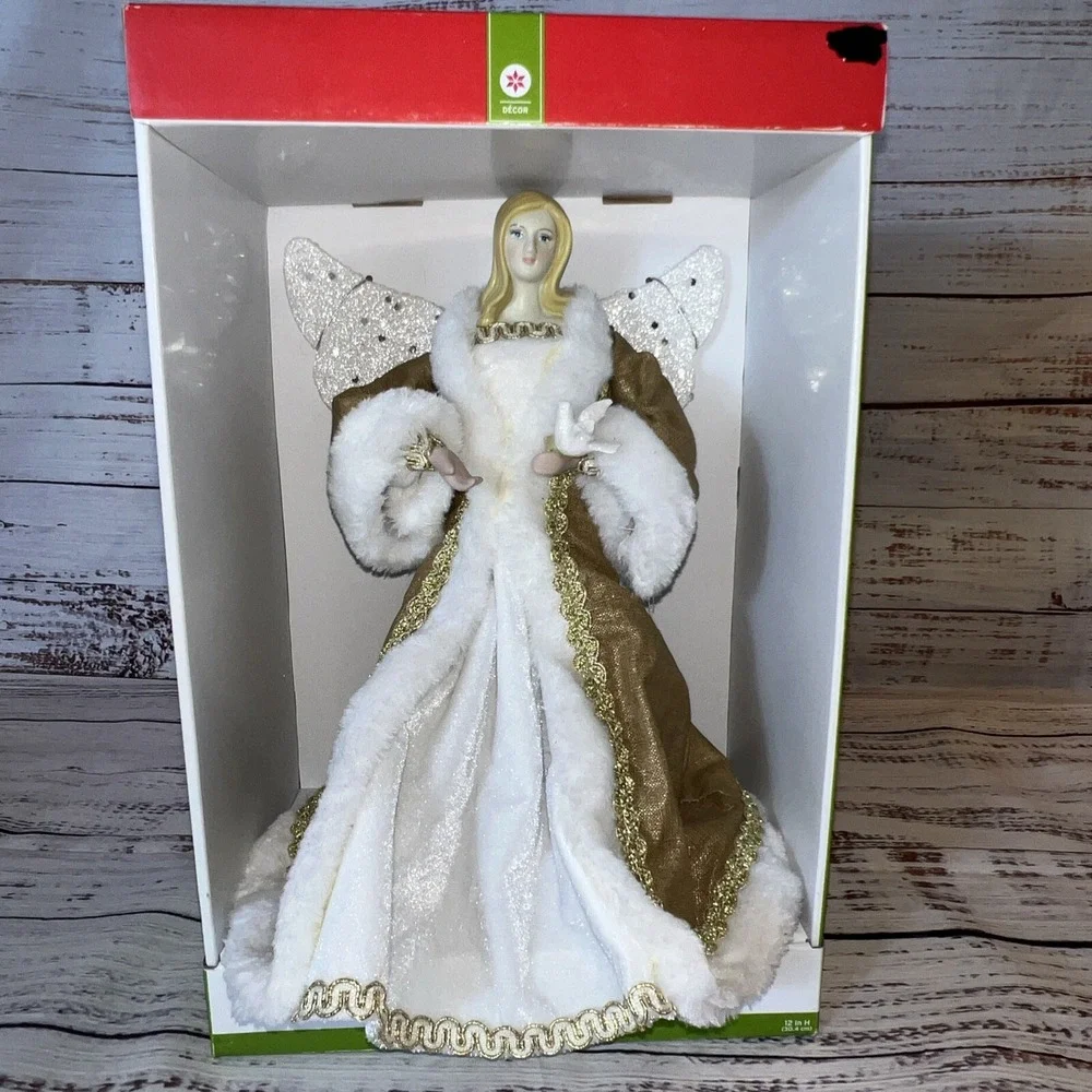 New Angel Tree Topper Holding Bird‎ 12